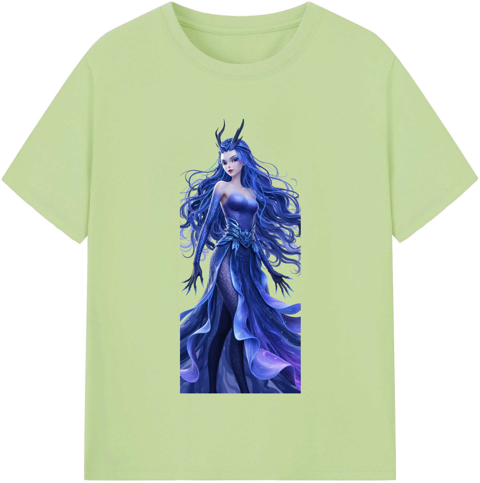 （画像用） Ne Zha 2 ナタ 魔童の大暴れ 綿100％半袖Tシャツ（フロントプリント）